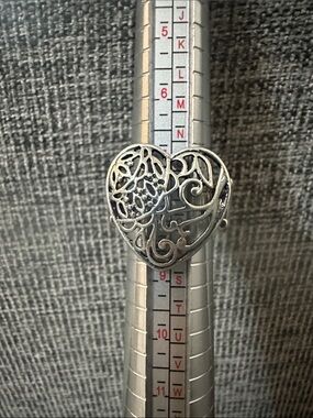 paparazzi Silver Heart Filigree Statement Ring Bundle for discounts.